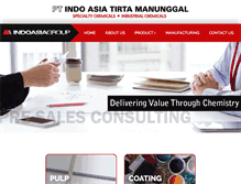 Tablet Screenshot of indoasiagroup.com